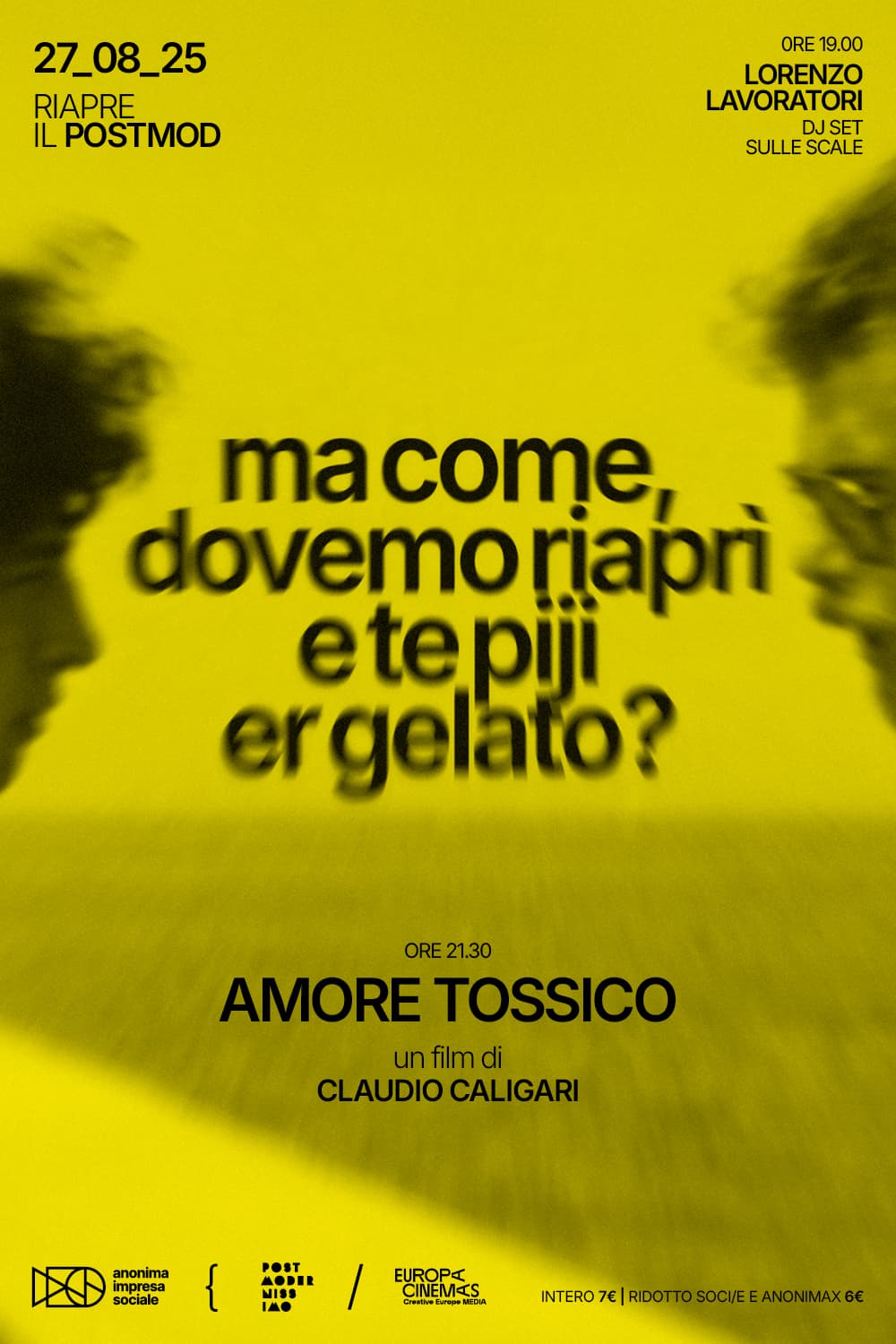 La classica riapertura con ‘Amore Tossico’