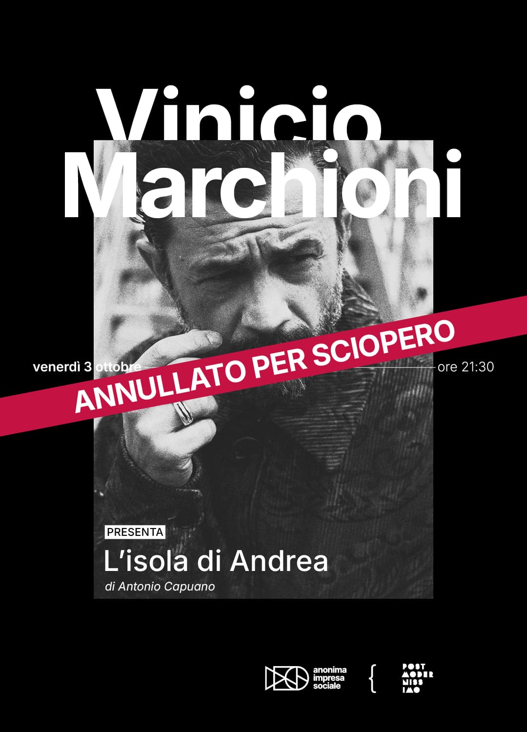 Vinicio Marchioni presenta L’isola di Andrea