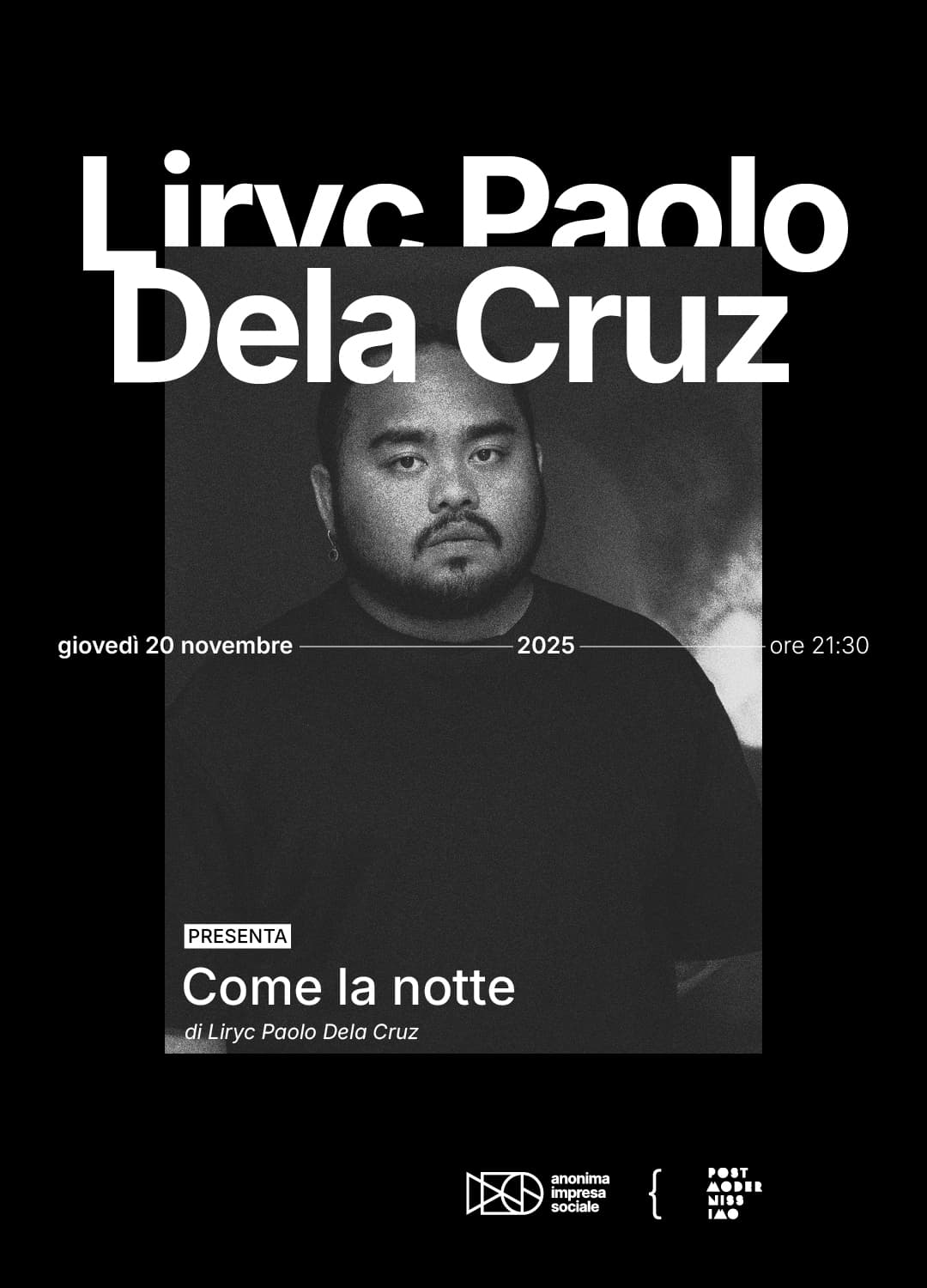 Liryc Paolo Dela Cruz presenta Come la notte
