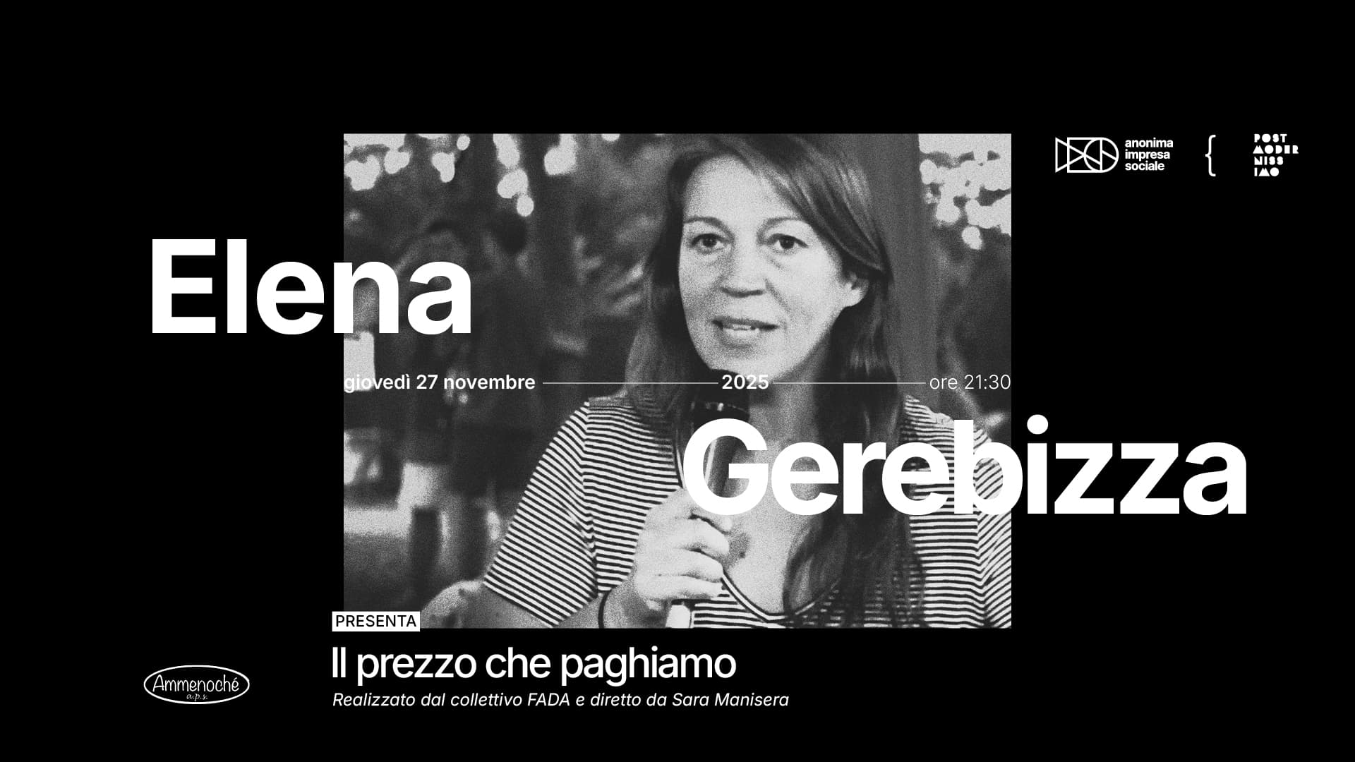 Elena Gerebrizza presenta Il prezzo che paghiamo