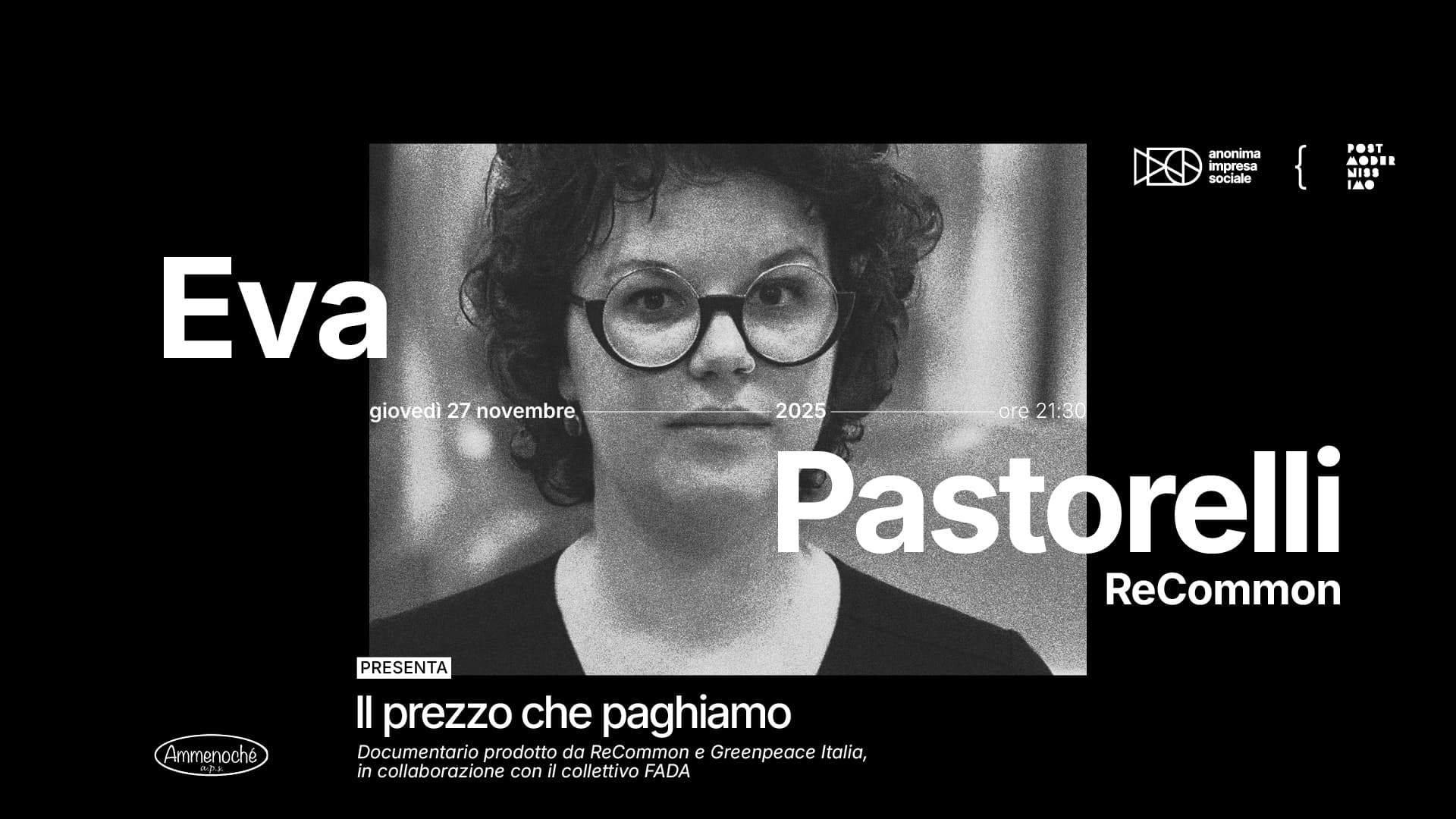 Eva Pastorelli presenta Il prezzo che paghiamo