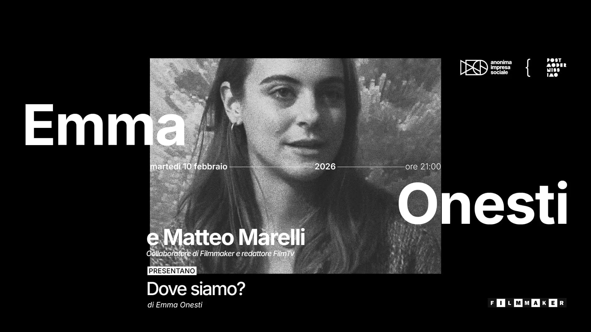 Emma Onesti e Matteo Marelli presentano Dove siamo?