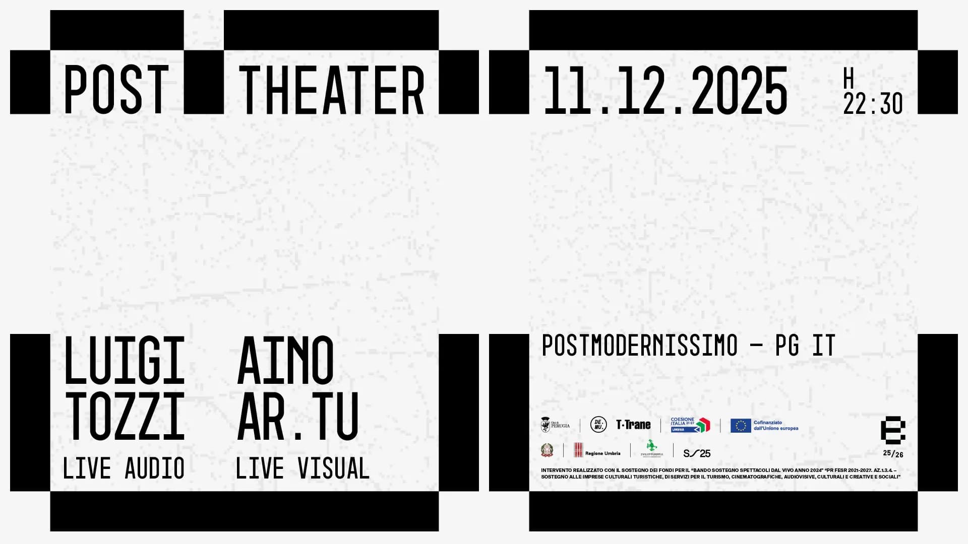Post Theater: Luigi Tozzi + Aino / Ar.tu