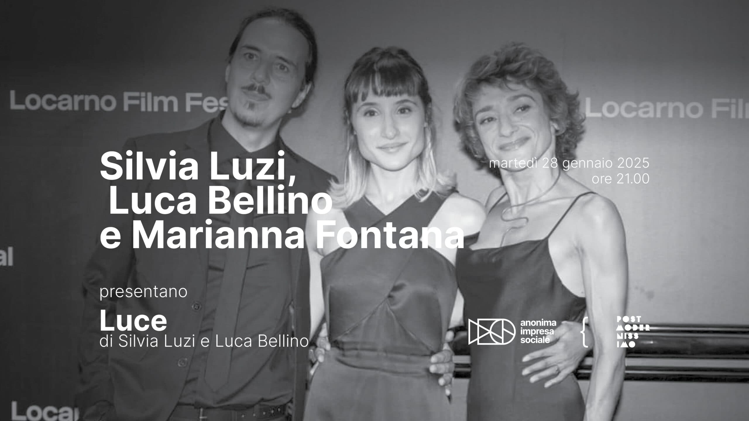 Silvia Luzi, Luca Bellino e Marianna Fontana presentano: Luce
