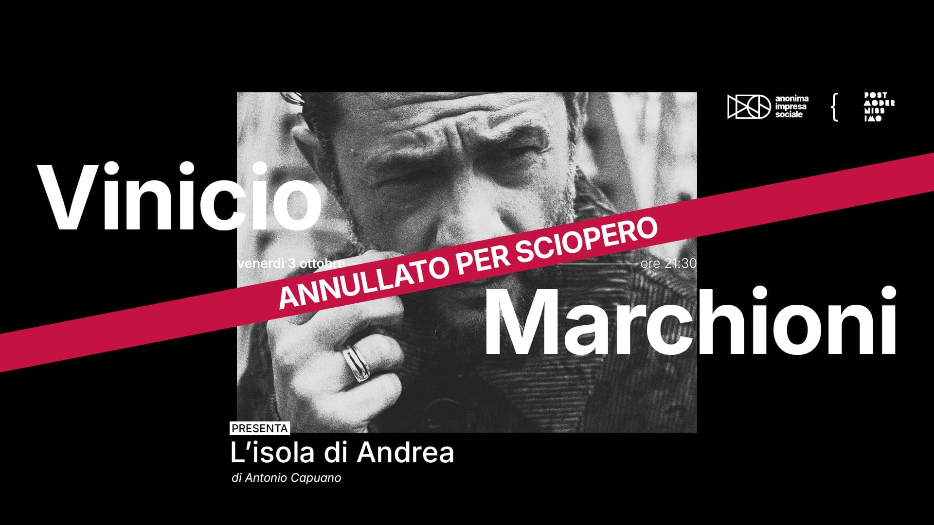 Vinicio Marchioni presenta L’isola di Andrea