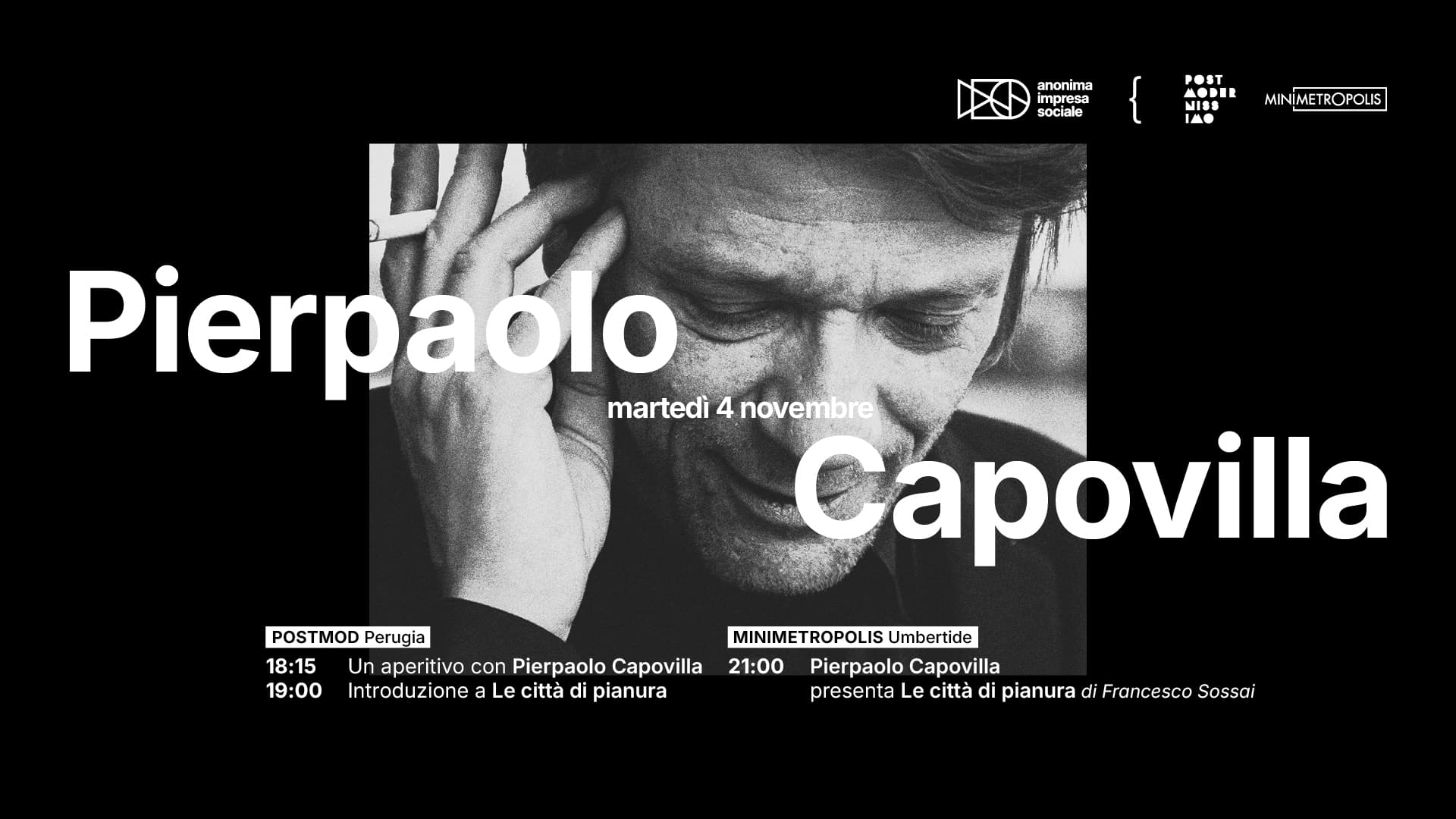 Un aperitivo con Pierpaolo Capovilla