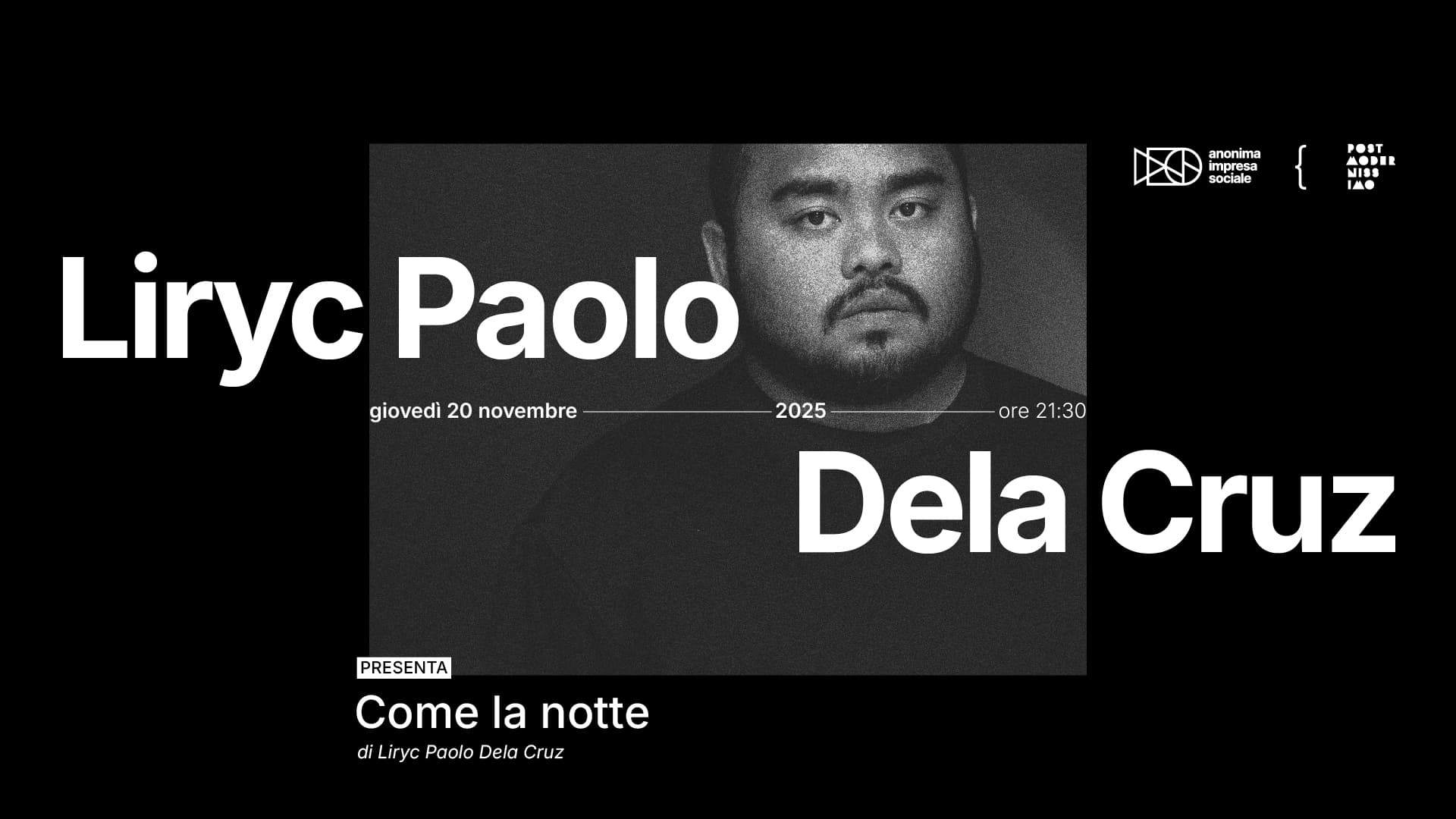 Liryc Paolo Dela Cruz presenta Come la notte