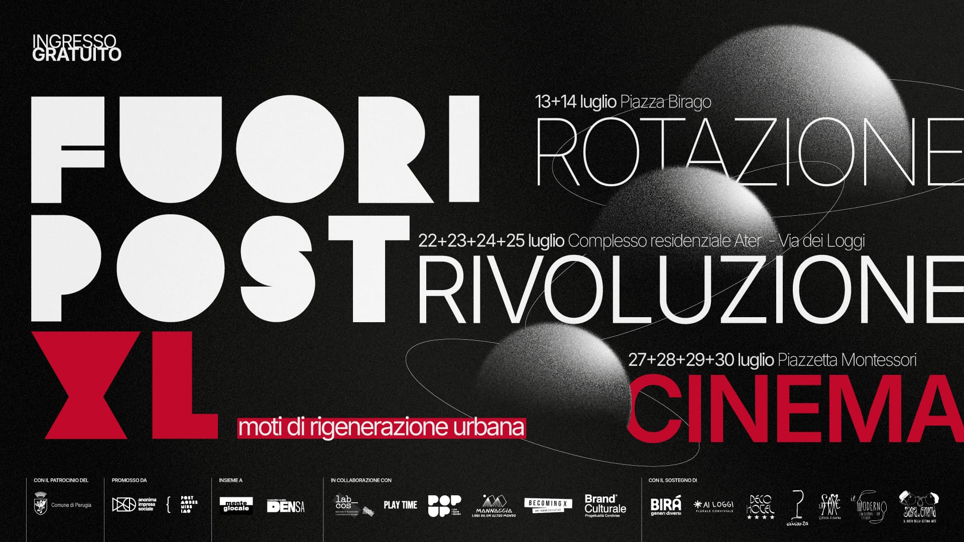Fuori Post XL – Rotazione, Rivoluzione e Cinema